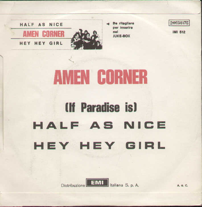If Paradise Is Half As Nice / Hey Hey Girl