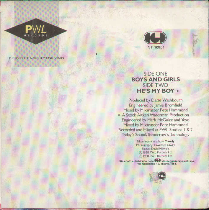 Boys And Girls / He's My Boy