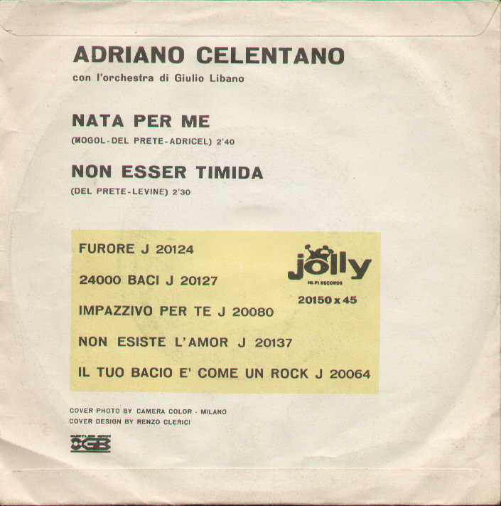 Nata Per Me / Non Essere Timida