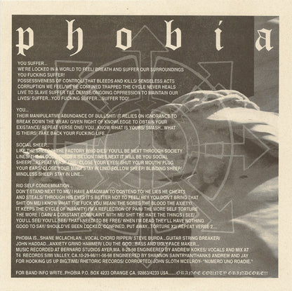 Phobia / Corrupted Picture Disc