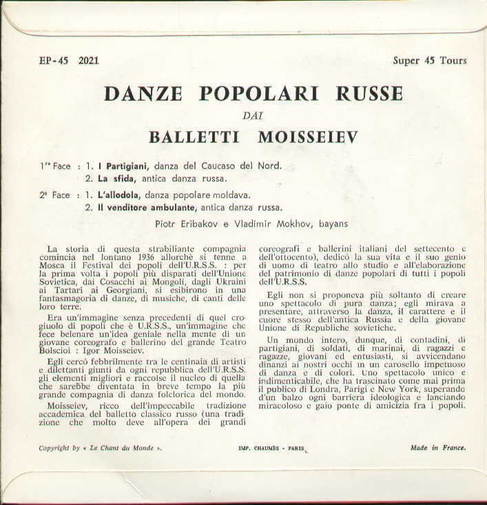 Danses Populaires Russes