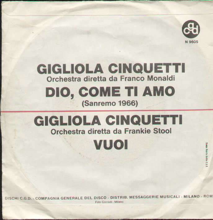 Dio Come Ti Amo / Vuoi