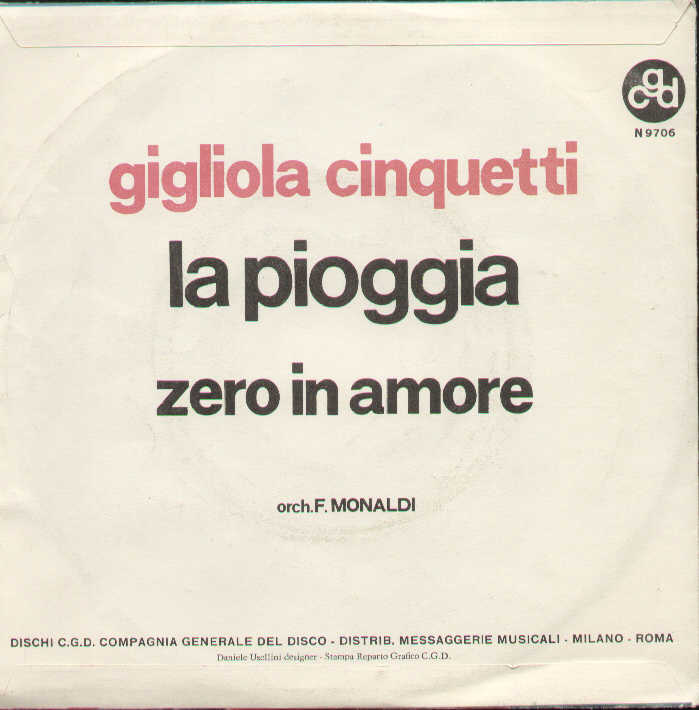 La Pioggia / Zero In Amore