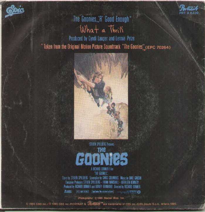The Goonies 'R' Good Enough / What A Thrill