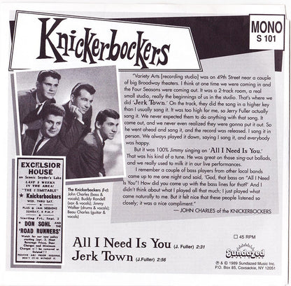 All I Need Is You / Jerk Town