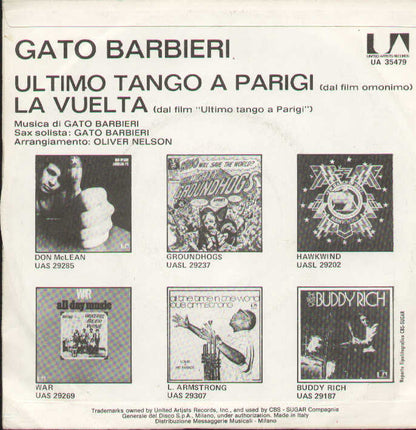 Ultimo Tango A Parigi / La Vuelta