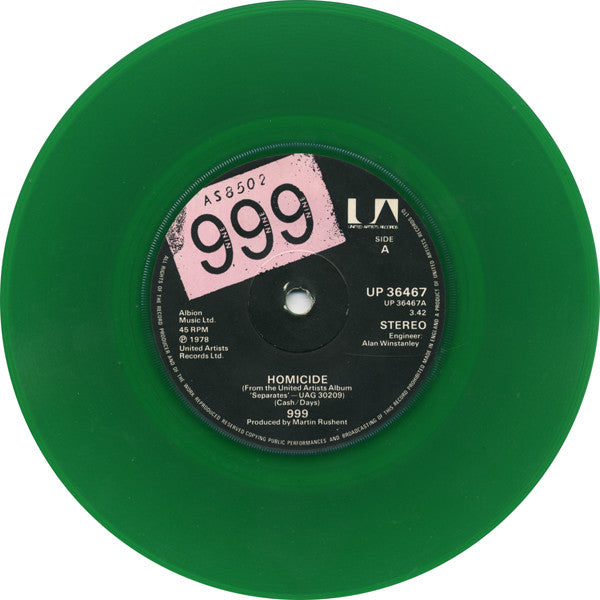 Homicide / Soldier Green Vinyl