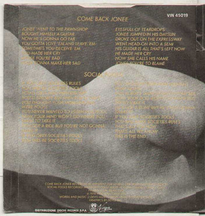 Come Back Jonee / Social Fools