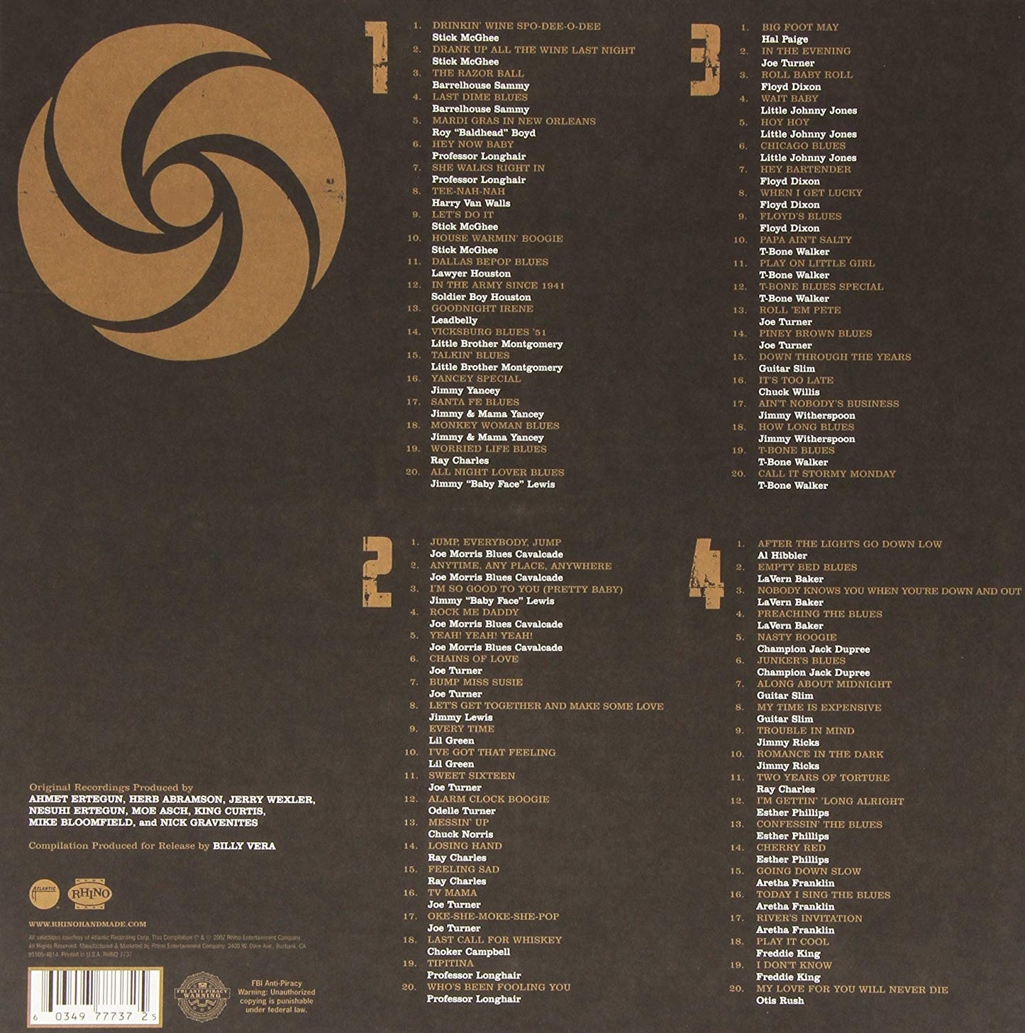 Atlantic Blues 1949 1970 Boxset Limited Edition