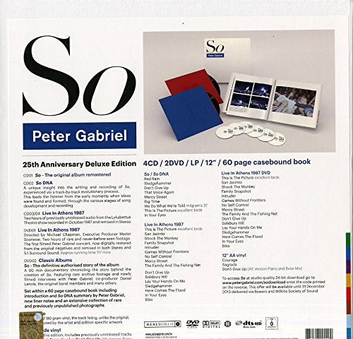 So Limited Deluxe Edition 25Th Anniversary 4Cd 2Dvd Lp 12