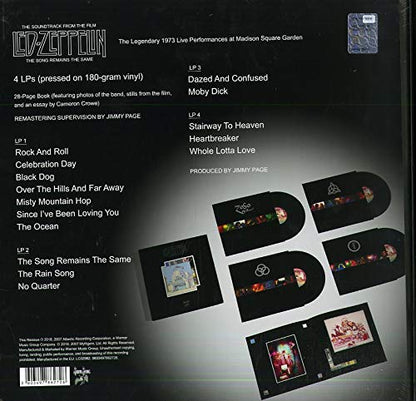 The Soundtrack From The Film The Song Remains The Same Box