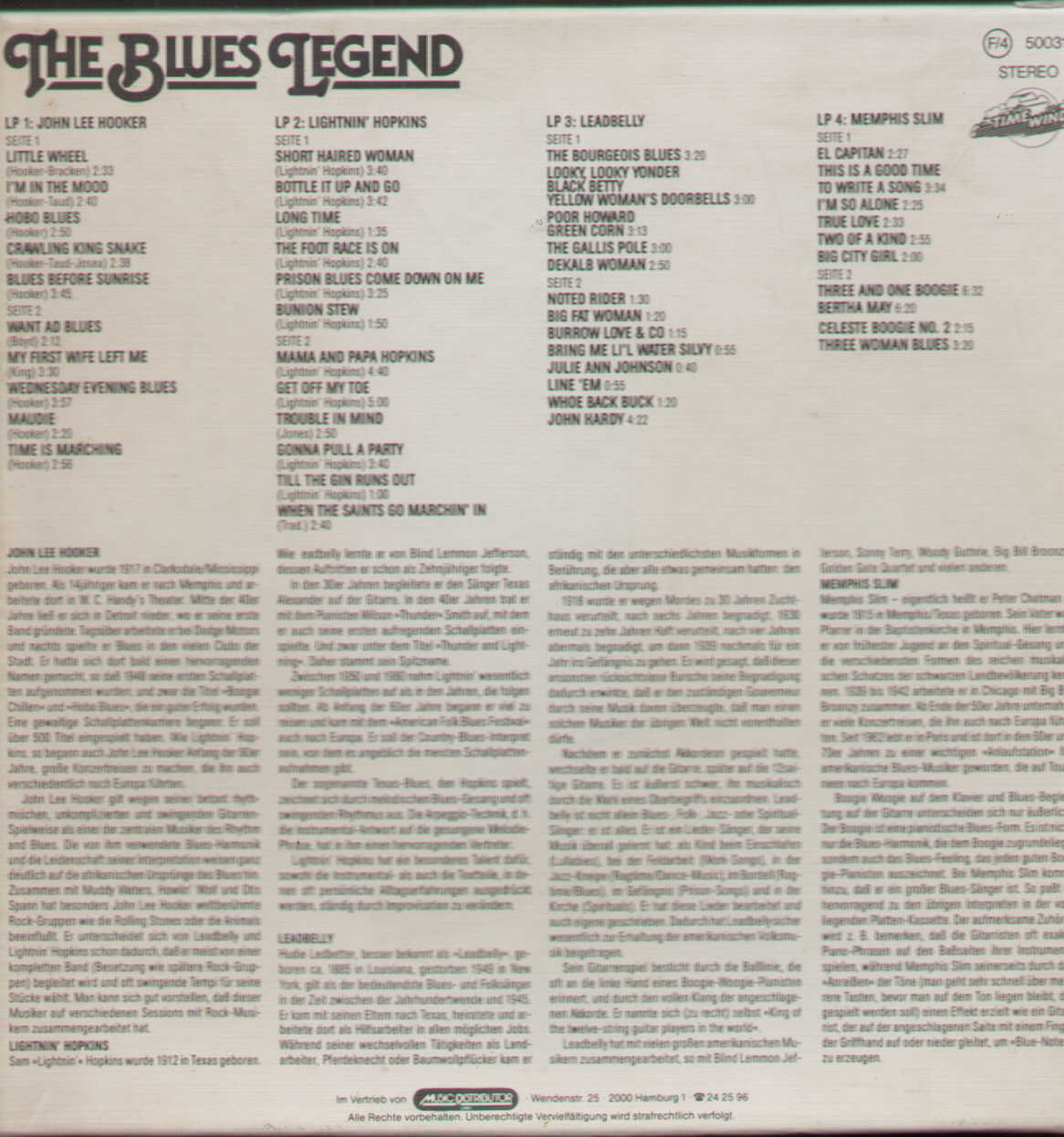 The Blues Legend Vol.1