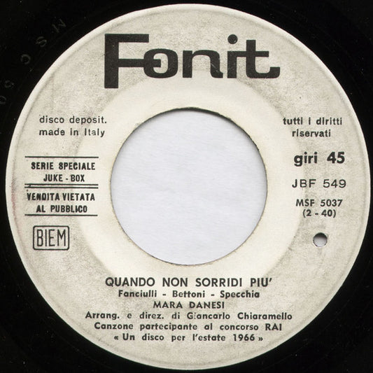 Quando Non Sorridi Più / Ringo Bar
