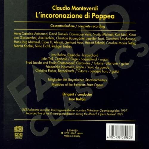 L'Incoronazione Di Poppea BOXSET