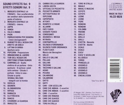 Sound Effects 9 - Effetti Sonori Vol. 9