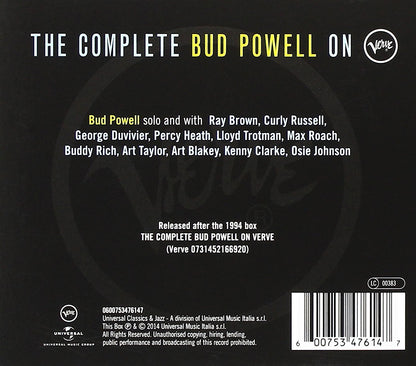 The Complete Bud Powell On Verve
