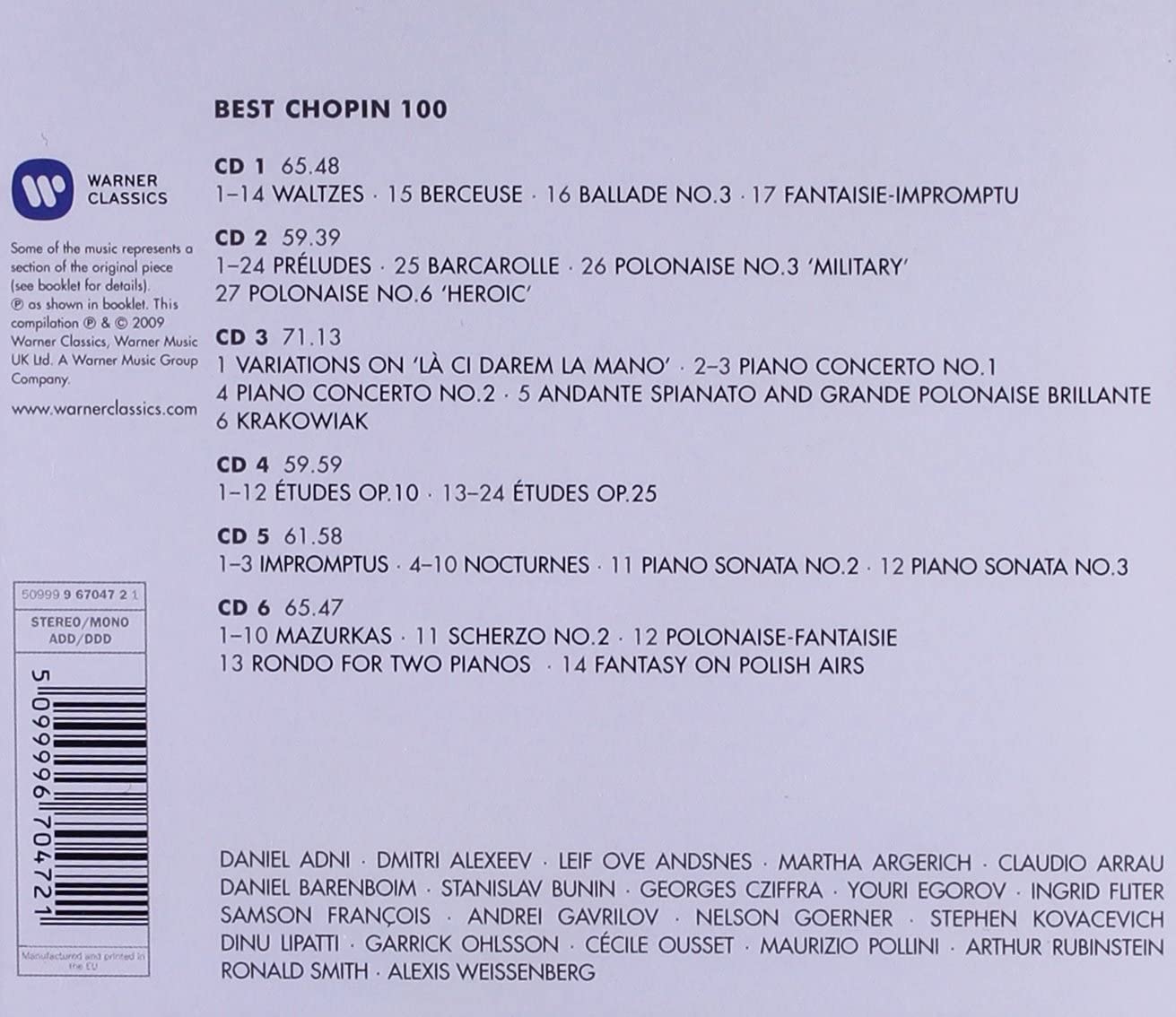 100 Best Chopin 6CD