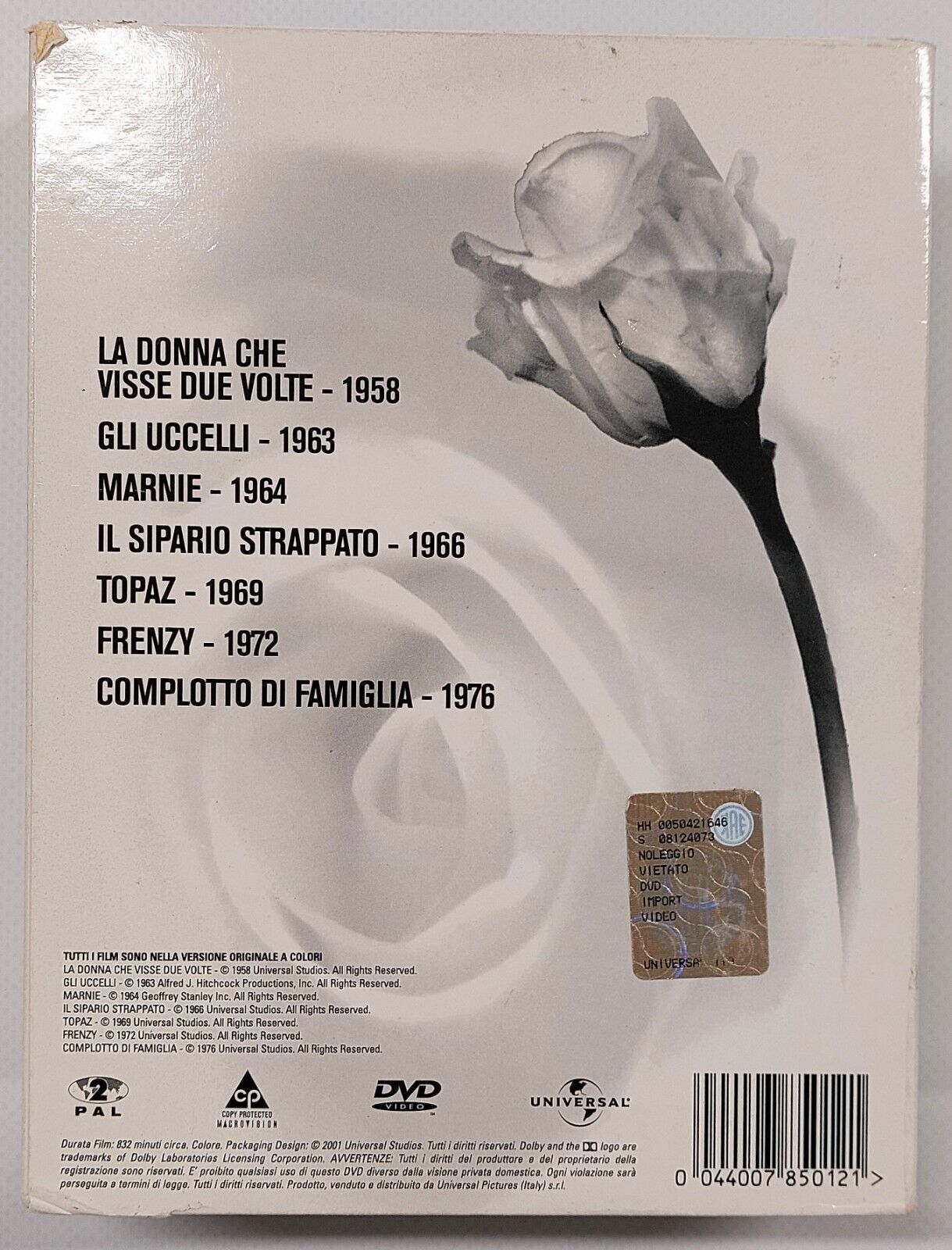 Hitchcock Collection  boxset 7dvd bianco