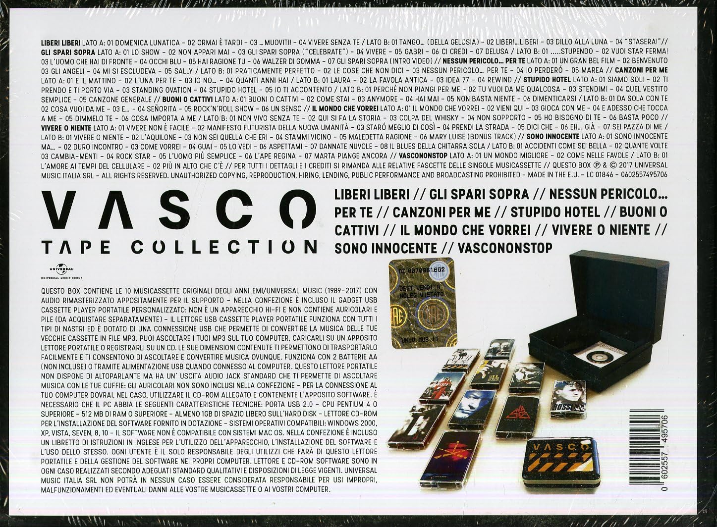 Tape Collection boxset Limited Edition 10 musicassette