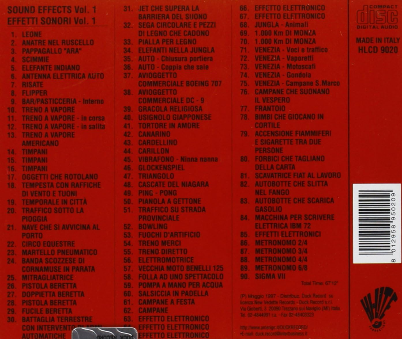Sounds Effects 1 - Effetti Sonori Vol.1