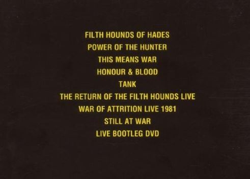 The Filth Hounds Of Hades - Dogs Of War 1981 2002 Boxset
