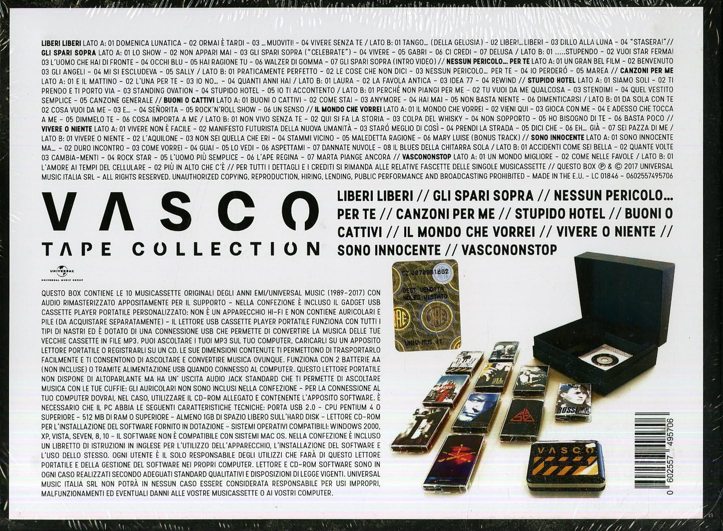 Tape Collection boxset Limited Edition 10 musicassette
