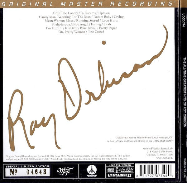 The All Time Greatest Hits Of Roy Orbison  24Kt Gold