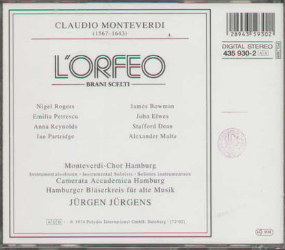 L'orfeo Brani Scelti