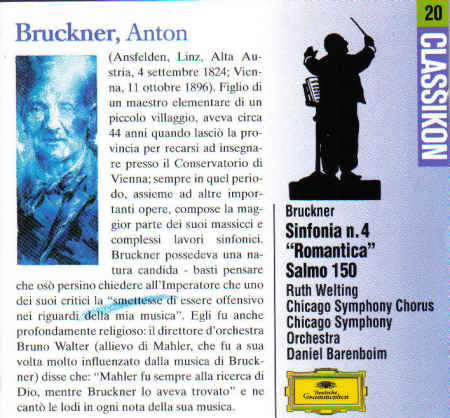 Symphonie N 4 Romantische/ 150 Psalm