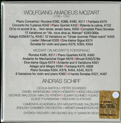 Andras Schiff Plays Mozart Boxset 21Cd