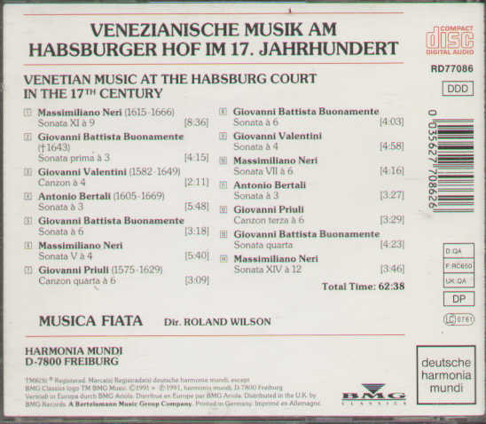 Venetian Music At The Habsburg Court
