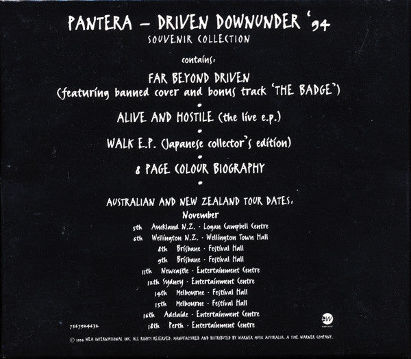 Driven Downunder Tour 94 Souvenir Collection Limited Edition