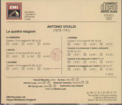 Le Quattro Stagioni - Tre Concerti