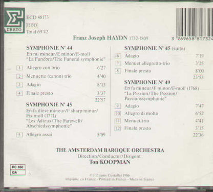 Symphonies N.44-45-49.