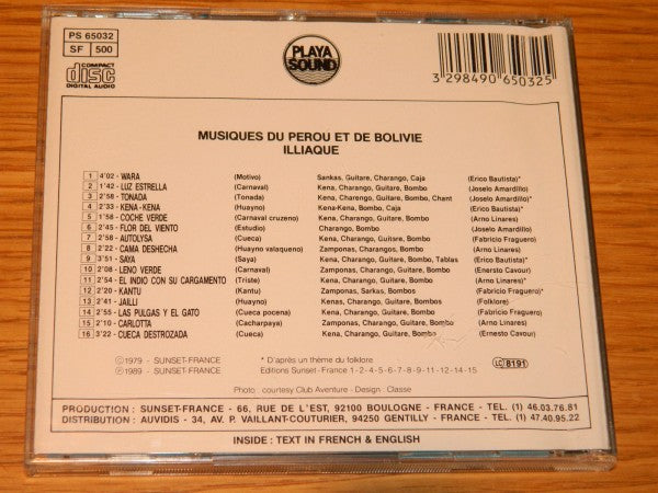 Peruvian And Bolivian Music Illiaque
