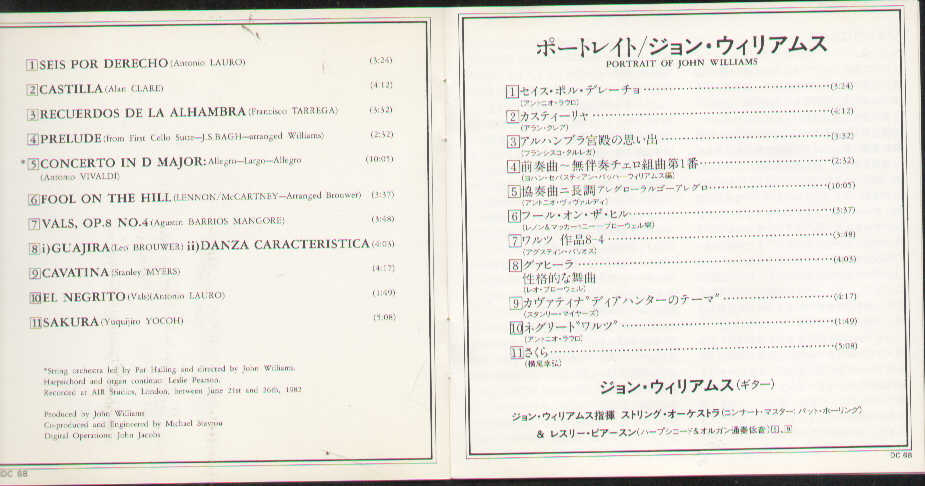 Portrait Of John Williams Japan