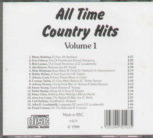 All Time Country Hits Vol.1