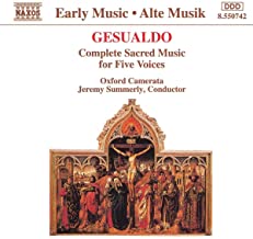 Complete Sacred Music For Five Voices