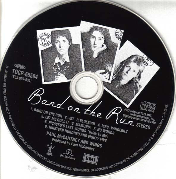 Band On The Run Japan Limited Edition