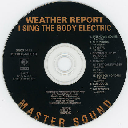 I Sing The Body Electric Japan Limited Edition