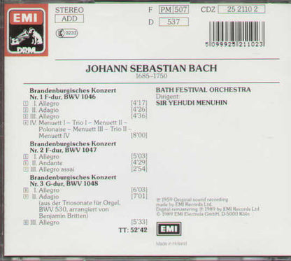 Brandenburg Concertos No.1-3