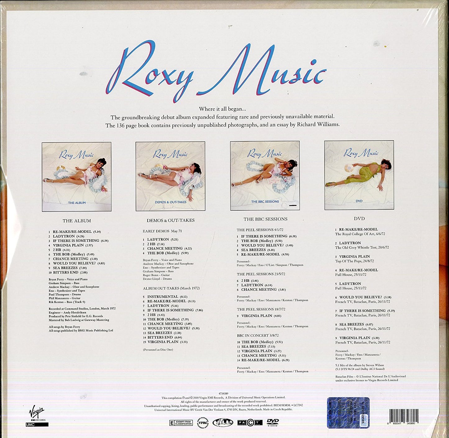 Roxy Music Boxset Super Deluxe Edition