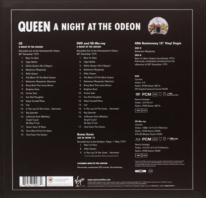 A Night At The Odeon Cd+Dvd+Bluray+Vinile+12+Book