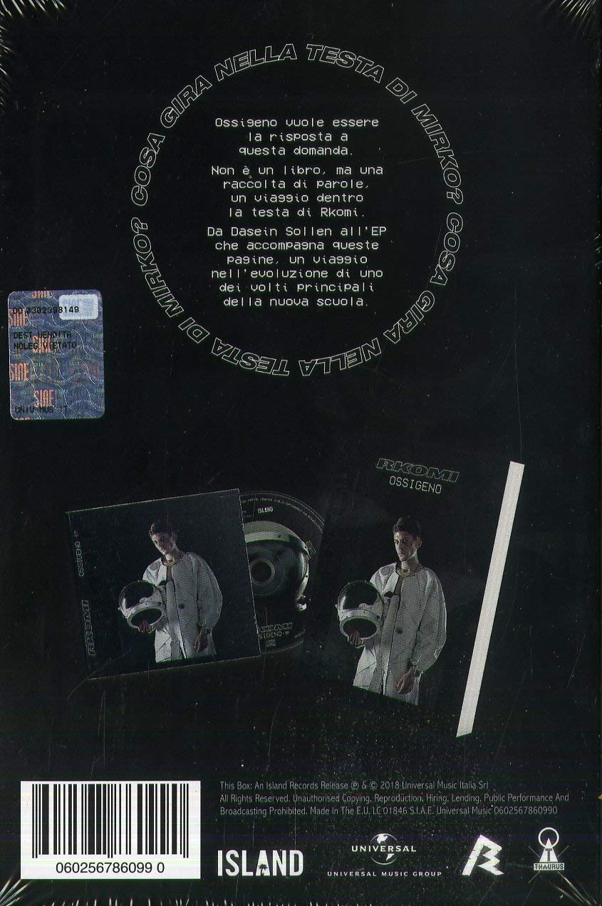 Ossigeno Cd+Book Boxset