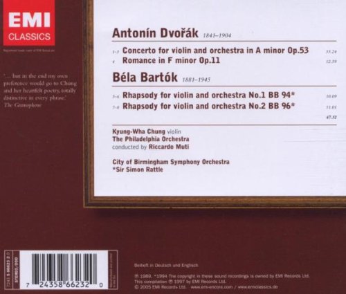 Bartok Dvorak Violin Concertos