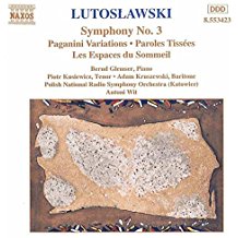 Symphony No.3 Paganini Variations Paroles Tissees ..
