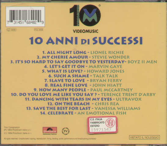 10 Anni Di Successi