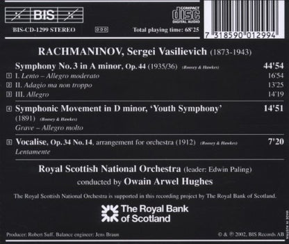 Symphony No.3 / Vocalise / Youth Symphony