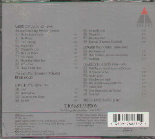 Songs By American Composers
