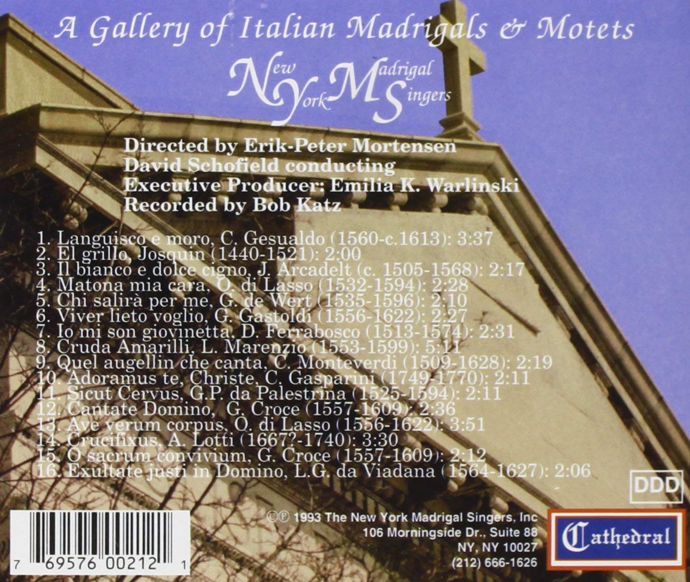 Gallery Of Italian Madrigals & Motets